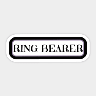 Ring bearer wedding day Sticker